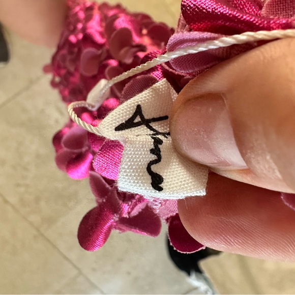 Hana Metallic Pink Maxi Dress size M - Picture 4 of 6